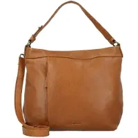 Green Burry GREENBURRY Leder Umhängetasche Schultertasche Colombiana Hobo Nougat braun