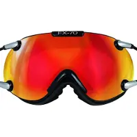 Casco Skibrille FX70 Carbonic White Silver (Large)