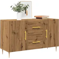 vidaXL Sideboard Artisan-Eiche 100x36x60 cm Holzwerkstoff