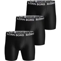 Björn Borg Boxershort Sports Microfiber Boxer Multipack 1 Herren Black (3er-Pack)-S