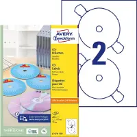 Avery L7676-100, Weiß, Selbstklebendes Druckeretikett, A4, Papier, Laser, Dauerhaft