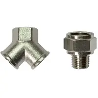 Stanley 3-Wege-Adapter 2x1/4 (Innen)-3/8 (Innen)-1/4 (Innen)