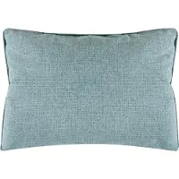 Beliani Chaiselongue Rechts Hellblau Stoffbezug mit Kissen Schwarzes Metallgestell Modern Relaxliege für Wohnzimmer Schlafzimmer Indoor