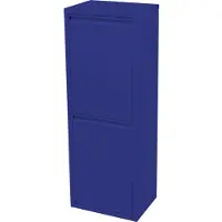 En.casa Mülltrennschrank 'Sollentuna' mit 2 Kippfächern Metall 2 x 14 L Eimer Nachtblau