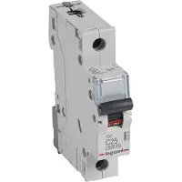 Legrand 403436 TX3 Leitungsschutzschalter C-Charakteristik, 25A, 1-polig, 6kA, 230/400VAC, 1TE