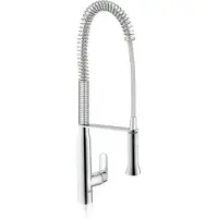 GROHE K7 Einhand-Spültischarmatur, Ausladung 234mm, schwenkbar, Profibrause, Dual-Strahl, Höhe 674mm, 32950000, Farbe: Chrom
