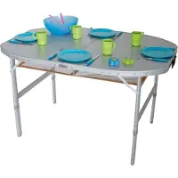 Eurotrail Campingtisch chartres120 x 80 x 70 cm aluminiumgrau