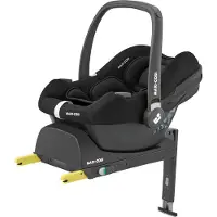 Maxi-Cosi CabrioFix I-Size Autositz Inkl. ISOFIX-Basisstation, 0-12 kg, Essential Black