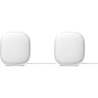 Google Nest Wifi Pro, Weiß, 2x2, Mesh-Router, 408,7 m², Tri-Band (2,4 GHz/5 GHz/6 GHz), Wi-Fi 6E (802.11ax)