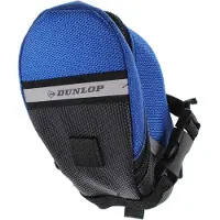 Dunlop , Wasserdichte Satteltasche für Fahrrad mit Reflektorstreifen, Blau