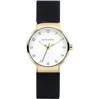 Jacob Jensen 196 Damen-Armbanduhr Titan Quarz Goldfarben