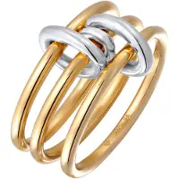 Elli Ring 925 Sterling Silber in Bunt | Gr.: 58