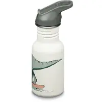Klean Kanteen Wasserflasche Classic Narrow 355ml Flip Seal Sport Cap Kinder Dino Skate