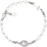 Amen Damen-Armband 925er Silber 14 Zirkonia Amen Silber
