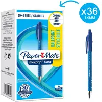 Paper Mate Flexgrip Ultra ST, Clip, Stick-Kugelschreiber, Blau, 36 Stück(e), Medium