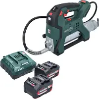 Metabo FP 18 LTX Akku Fettpresse 18 V 690 bar + 2x Akku 4,0 Ah + Ladegerät