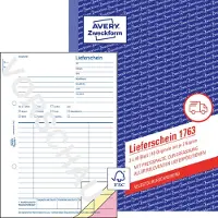 Avery Lieferscheine mit Preisspalte