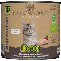 Biofood BF Petfood Organic Bio Menu Struvite Control Huhn Katzen-Nassfutter (Dosen 200 g)