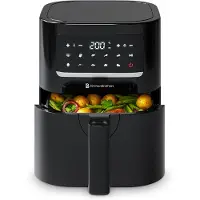 Kitchenbrothers Airfryer - 3.3L - 1400W - Heißluftfritteuse - 50ºC bis 200ºC - Kompakt - 10 Kochprogramme - Schwarz