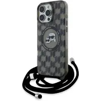Karl Lagerfeld KLHMP16LHCKCKLCK iPhone 16 Pro 6.3" czarny/black hardcase IML Crossbody Monogram K