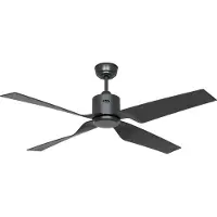 CasaFan Deckenventilator Ventos, grau, Metall, IP44, DC, WiFi Ventos, alu / grau / zink, Metall, Modern