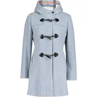 Gil Bret Damen Dufflecoat mit Kapuze 40, Bright Blue Melange