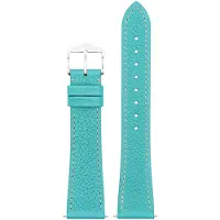 Hirsch 01802183-2-20 Uhrenarmband Bologna M 20 mm Leder Türkis