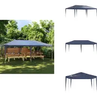 vidaXL Partyzelt 4x6 m Blau - Pavillons & Partyzelte