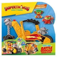 Magic Box Superthings S Battle Vehicle Demolition Enthält 2 Exklusive Figuren Blau Blau One Size