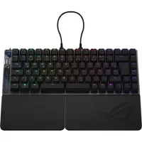 Asus ROG Falcata, Verkabelt & Kabellos, USB + RF Wireless + Bluetooth, Magnetic-mechanical key switch, QWERTZ, RGB-LED, Schwarz
