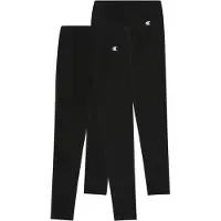 Champion Leggings "ICONS 2Pack Leggings", Kinder, Gr. S (128/134), N-Gr, nbk, nbk, ns, Obermaterial: 73% Baumwolle, 27% Polyester, Hosen Leggings