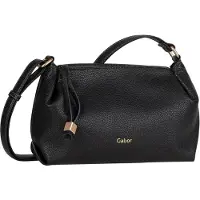 Gabor Umhängetasche "Telia" dezente Falten, eleganter Reißverschlusszipper mit goldenem Zierkubus