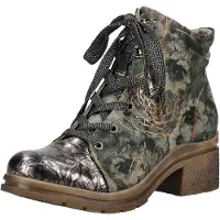 LAURA VITA Schnürstiefelette "Stiefelette Leder/Textil"
