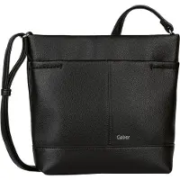 Gabor Lenea Damen Umhängetasche Crossbody Bag Mittelgroß Schwarz