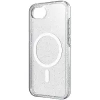 White Diamonds Mag Glitter Case Cover für Apple iPhone 16e (Transparent) (Versandkostenfrei)