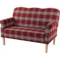 Max Winzer Küchensofa Jule - Flachgewebe rot - Maße: 147 x 84 x 103 cm
