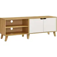 Usorteret TV-Schrank 140 cm lang natureichenfarben-cremeweiß LTV027N01