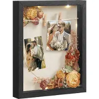 Songmics Bilderrahmen DIY Geschenkidee schwarz RPF007B02