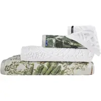 Moooi Gästehandtuch Dodo Pavone White (30 x 50 cm)
