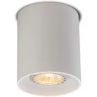 QAZQA - Modern Moderner AufbauSpot I Spotlight I Deckenspot I Deckenstrahler I Strahler I Lampe I Leuchte weiß GU10 50mm - Tubo I Wohnzimmer I Schlafzimmer - Aluminium Rund - LED geeignet GU10