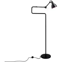 DCW éditions Lampe Gras 411 Stehleuchte, schwarz/schwarz/kupfer - , Schwarz, für Wohnzimmer, Metall