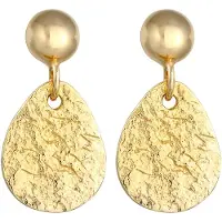 Elli Ohrringe Ohrhänger Plättchen Tropfen Vintage 925 Silber Elli Gold