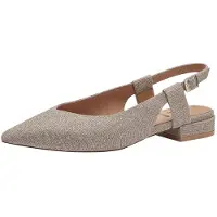 s.Oliver Damen Pumps Slingback spitze Form 5-29400-42, Größe:38 EU, Farbe:Beige
