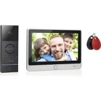 Smartwares Byron DIC-24112 Kabelgebundene Video-Türsprechanlage, Kabelgebunden, 17,8 cm (7"), 800 x 480 Pixel, 1280 x 720 Pixel, CMOS, 25,4 / 4 mm (1 / 4")
