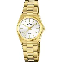 Festina F20557/2 Uhr Damenuhr Edelstahl gold