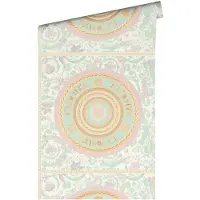 Versace Vliestapete "Wallpaper 5 Floral Design" abstrakt gemustert leicht glänzend leicht strukturiert Designertapete auffallende Fliesen-Tapete Tapeten Wohnzimmer modern