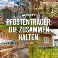 Alberts 4xH-Anker Pfostenträger Carport Pfostenschuh H-Träger 800 mm