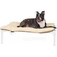 OEM Hunde-Komfort-Bett, Medium-Größe, Hochliegend, Weich und fluffig, Sicherer Passform, Maschinell waschbar, tragbar, Größe M