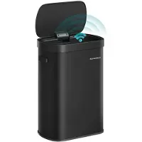 Songmics Automatischer Mülleimer mit Sensor und Softclose-Deckel aus Stahl LTB640B02