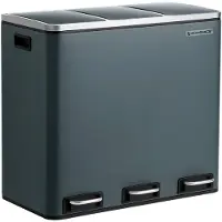 Songmics 54 Liter Mülleimer für die Küche LTB54G